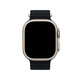FixPremium - Armband Ocean Loop für Apple Watch (42, 44, 45 und 49mm), schwarz