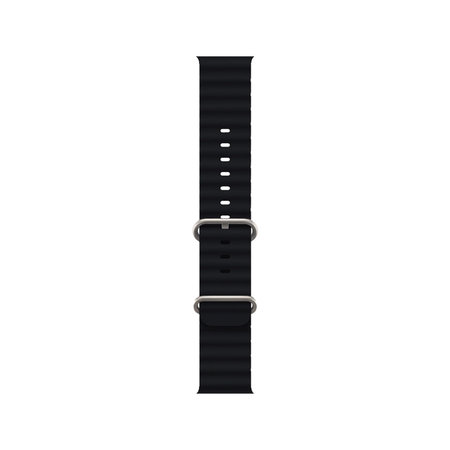 FixPremium - Armband Ocean Loop für Apple Watch (38, 40 und 41mm), schwarz