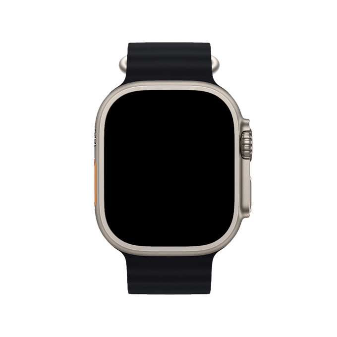 FixPremium - Armband Ocean Loop für Apple Watch (38, 40 und 41mm), schwarz