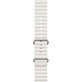 FixPremium - Armband Ocean Loop für Apple Watch (42, 44, 45 und 49mm), weiß