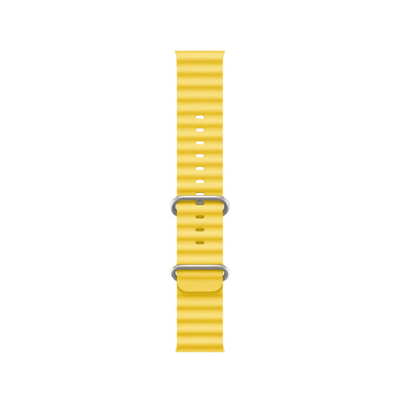 FixPremium - Armband Ocean Loop für Apple Watch (42, 44, 45 und 49mm), žltá