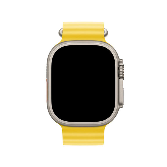 FixPremium - Armband Ocean Loop für Apple Watch (42, 44, 45 und 49mm), žltá