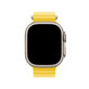 FixPremium - Armband Ocean Loop für Apple Watch (42, 44, 45 und 49mm), žltá