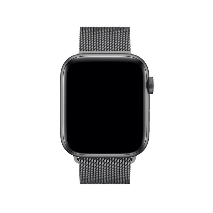 FixPremium - Armband Milanese Loop für Apple Watch (42, 44, 45 und 49mm), graphite