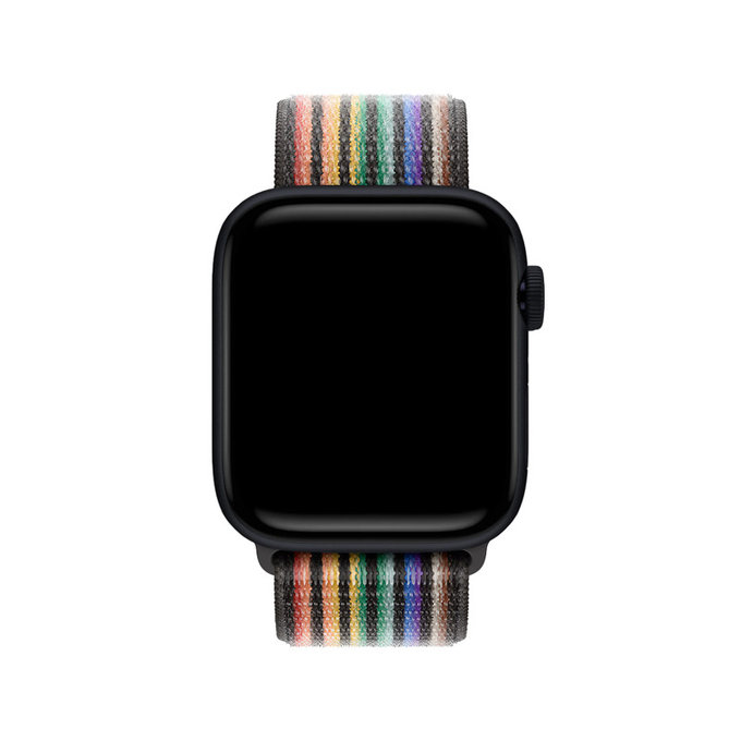 FixPremium - Nylonband für Apple Watch (42, 44, 45 und 49mm), pride