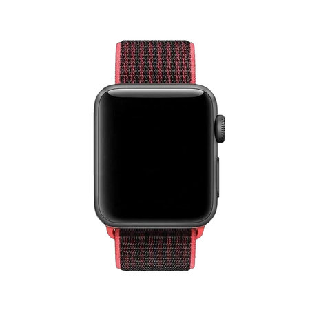 FixPremium - Nylonband für Apple Watch (38, 40 und 41mm), rot