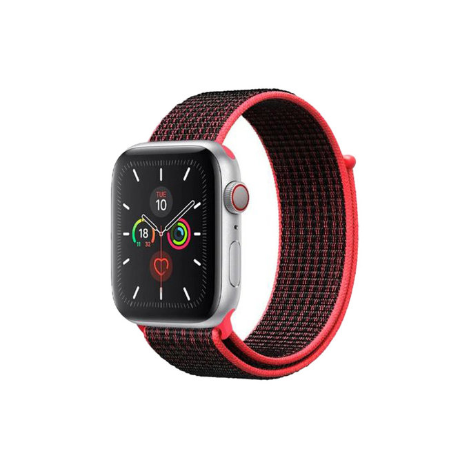 FixPremium - Nylonband für Apple Watch (38, 40 und 41mm), rot