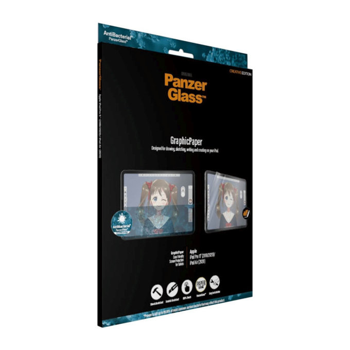 Schutzfolie GraphicPaper Case Friendly AB für iPad Pro 11''/Air 10,9'', Transparent, PanzerGlass