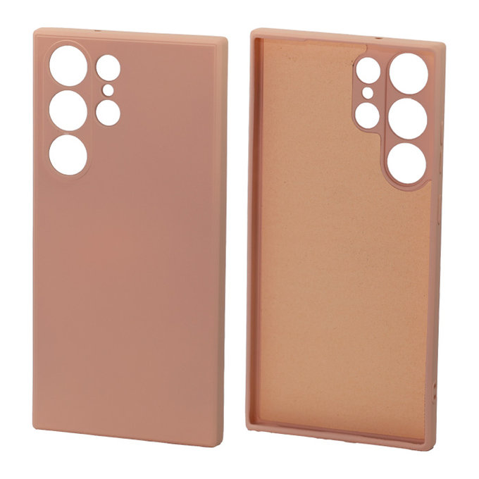 FixPremium - Hülle Rubber für Samsung Galaxy S23 Ultra, orange