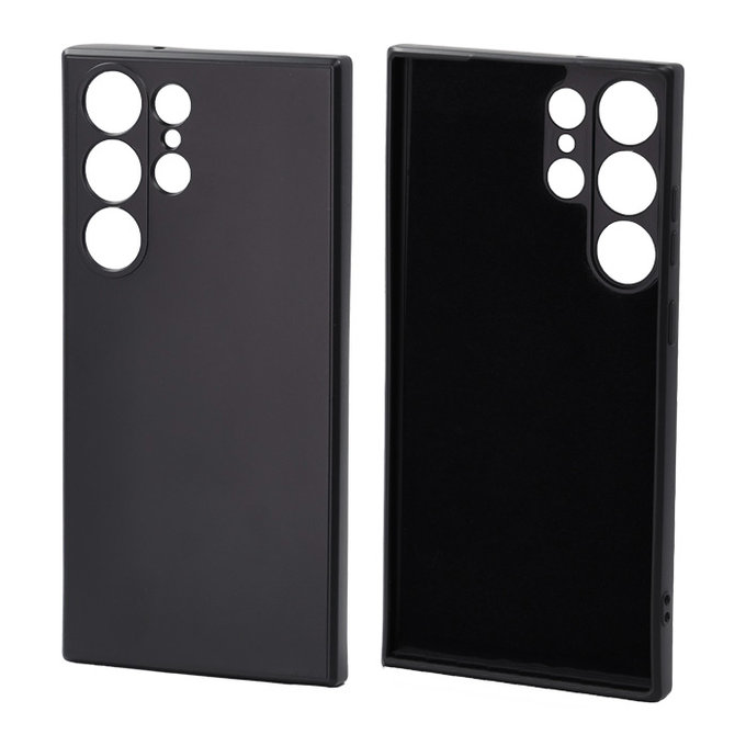FixPremium - Hülle Rubber für Samsung Galaxy S23 Ultra, schwarz