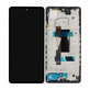 Xiaomi Redmi Note 12 Pro 5G - LCD Display + Touchscreen Front Glas + Rahmen (Midnight Black) - 5600010M1600 Genuine Service Pack
