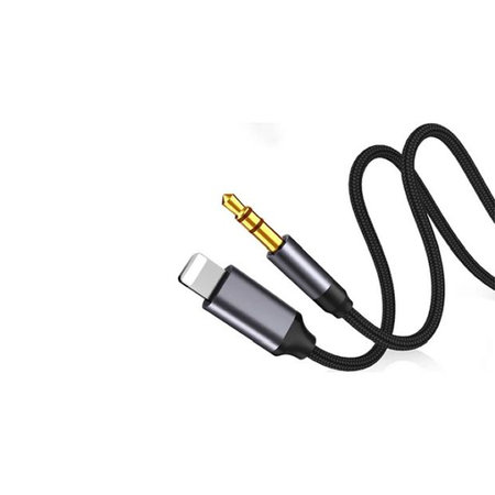 FixPremium - Lightning / Jack 3.5mm Kabel (1m), schwarz