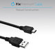 FixPremium - Mini-USB / USB Kabel (1m), schwarz