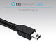 FixPremium - Mini-USB / USB Kabel (1m), schwarz