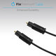 FixPremium - Audio Optisches Kabel (1m), schwarz