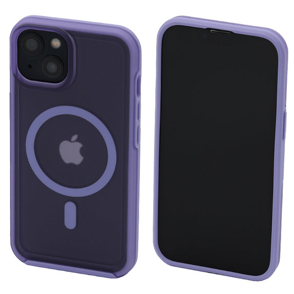 FixPremium - Hülle Clear mit MagSafe für iPhone 13, lila