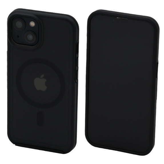 FixPremium - Hülle Clear mit MagSafe für iPhone 14, frost black