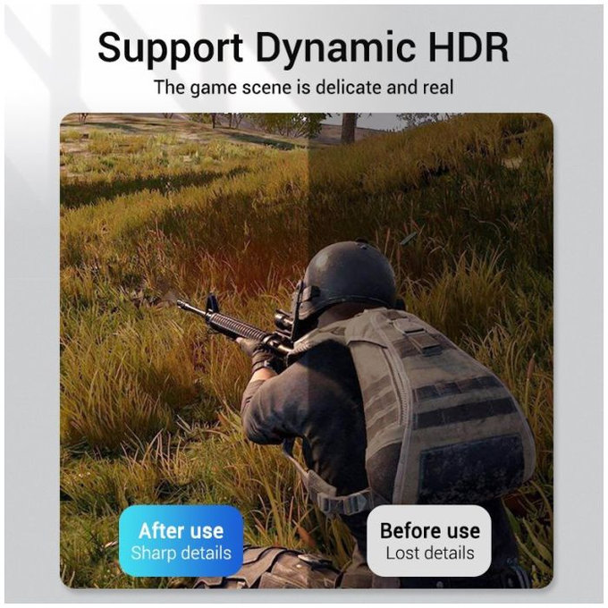 Vention - DisplayPort / DisplayPort Kabel, DisplayPort 1.4 (1.5m), silber