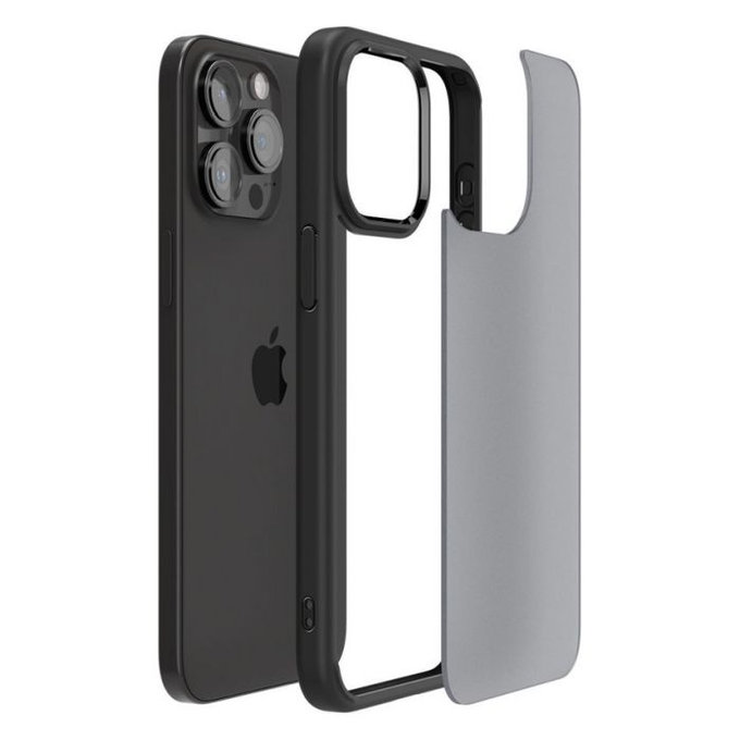 Spigen - Hülle Ultra Hybrid für iPhone 15 Pro, frost black