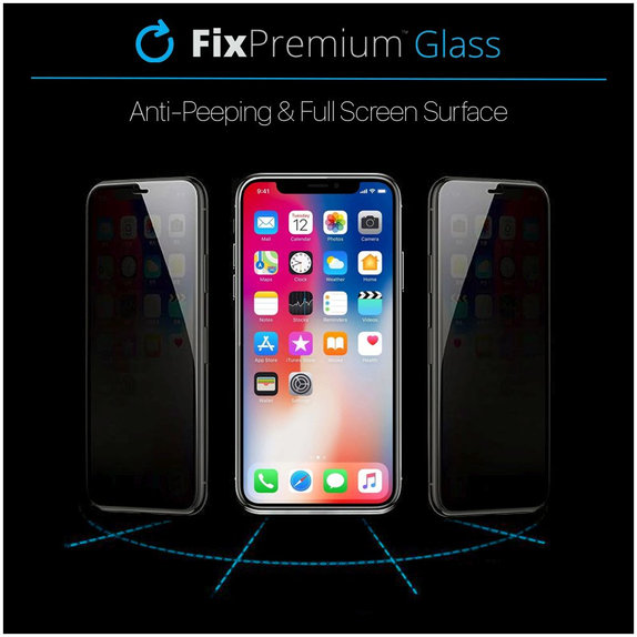 FixPremium Privacy Anti-Spy Glass - Gehärtetes Glas für iPhone 15 Plus