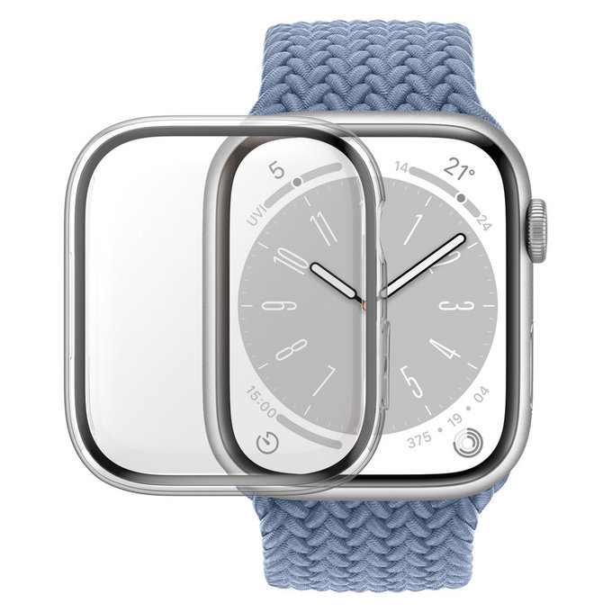 Panzerglas Full Body D3O für Apple Watch 9/8/7 41 mm, Transparent, PanzerGlass