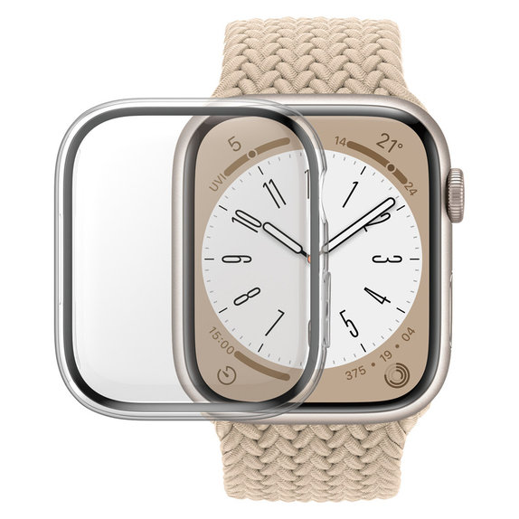 Panzerglas Full Body D3O für Apple Watch 9/8/7 45 mm, Transparent, PanzerGlass