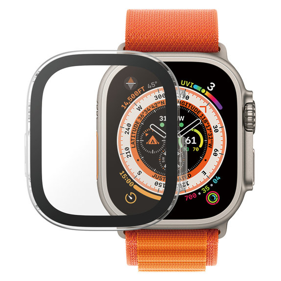 Panzerglas Full Body D3O für Apple Watch Ultra/Ultra 2, Transparent, PanzerGlass