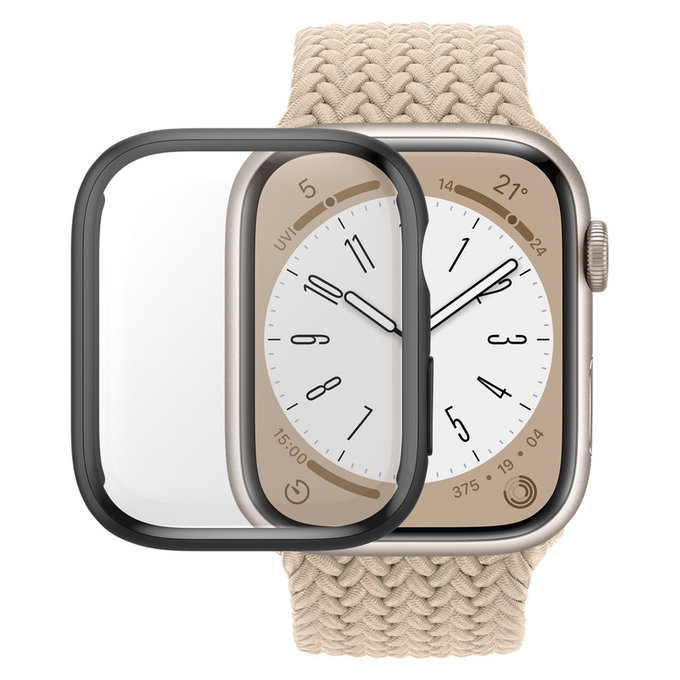 Panzerglas Full Body D3O für Apple Watch 9/8/7 45 mm, Schwarz, PanzerGlass