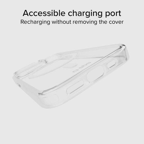 SBS - Hülle Light Mag mit MagSafe für iPhone 15 Pro Max, transparent