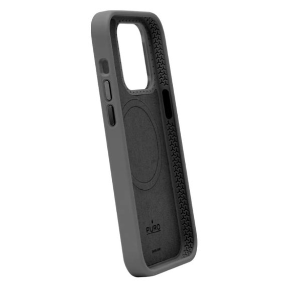 PURO - Hülle ICON MAG PRO mit MagSafe für iPhone 15 Pro, schwarz
