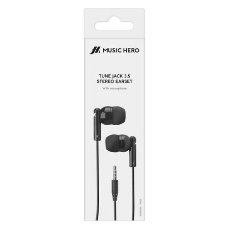 Music Hero - Stereo Kopfhörer Tune, Jack 3.5mm, schwarz
