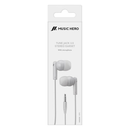 Music Hero - Stereo Kopfhörer Tune, Jack 3.5mm, weiss