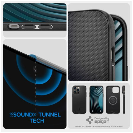 Spigen - Hülle Mag Armor mit MagSafe für iPhone 14 Pro Max, matte black