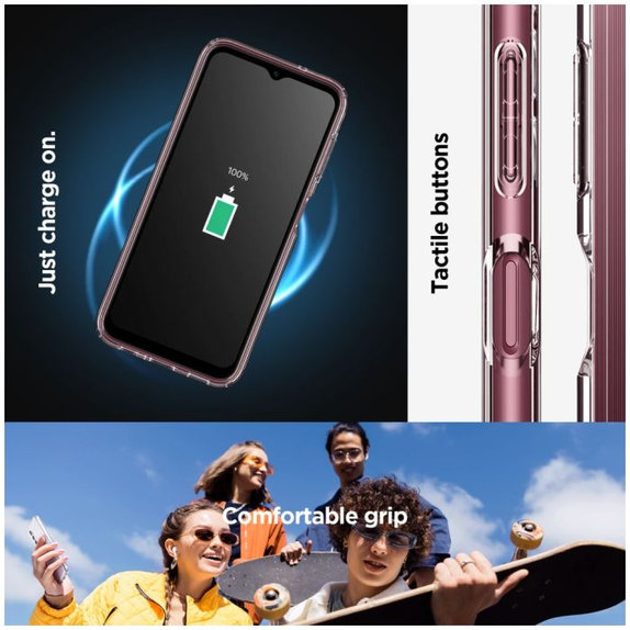 Spigen - Hülle Liquid Air für Samsung Galaxy A14 5G, crystal clear