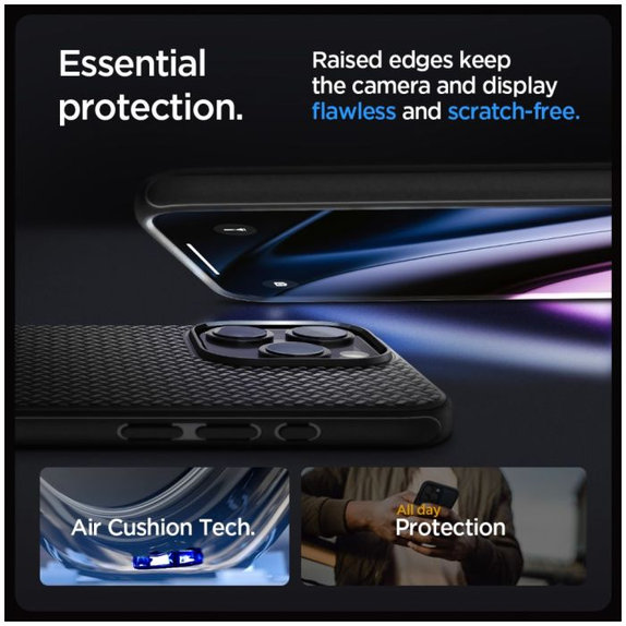 Spigen - Hülle Mag Armor mit MagSafe für iPhone 15 Pro Max, matte black