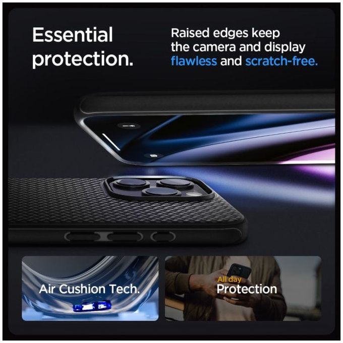 Spigen - Hülle Mag Armor mit MagSafe für iPhone 15 Pro, matte black