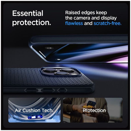 Spigen - Hülle Mag Armor mit MagSafe für iPhone 15 Pro, navy blue