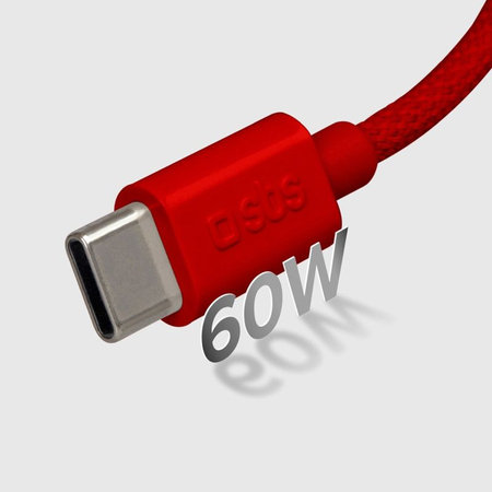 SBS - USB‑C/USB‑C Kabel USB-C/USB-C, 60W, PD, 1.5m, rot