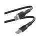 PURO - USB-C Kabel / USB-C, 60W, Soft, 1,5 m, schwarz