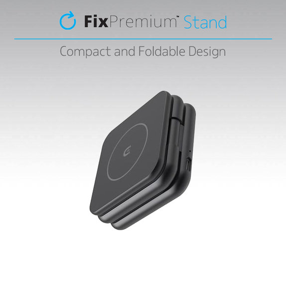 FixPremium - Klappbarer Ständer mit MagSafe, schwarz