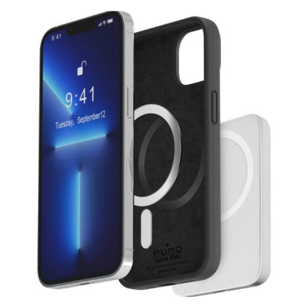 PURO - Hülle ICON MAG mit MagSafe für iPhone 14 Pro, schwarz