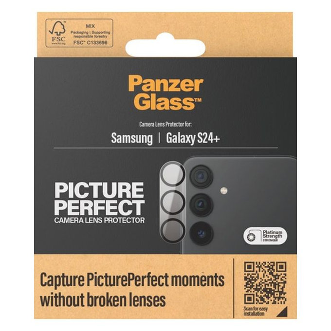 PanzerGlass - Kameraobjektiv-Schutzhülle PicturePerfect für Samsung Galaxy S24+, schwarz