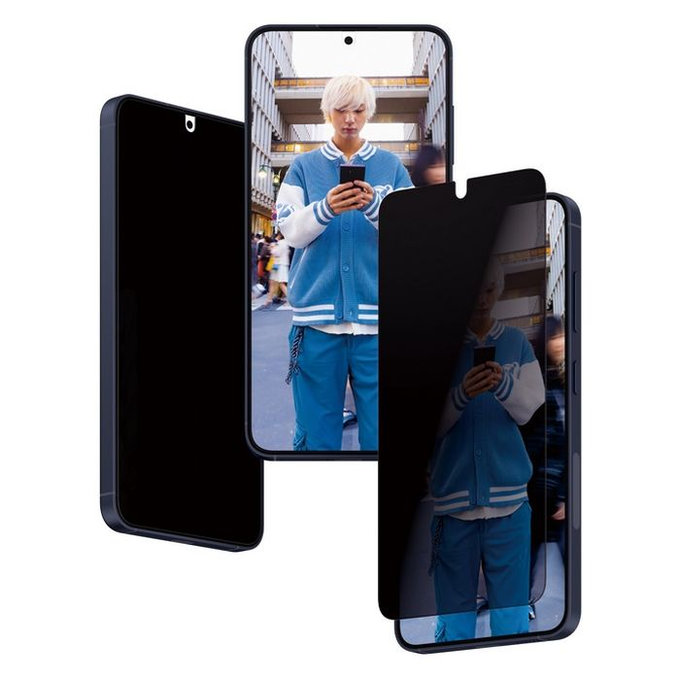 PanzerGlass - Gehärtetes Glas Re:Fresh UWF Privacy mit aplicator für Samsung Galaxy S24, schwarz