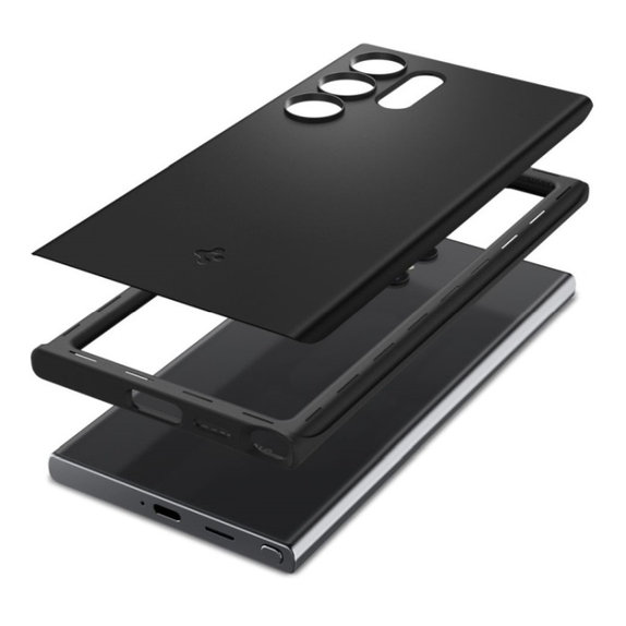 Spigen - Hülle Thin Fit für Samsung Galaxy S24 Ultra, schwarz