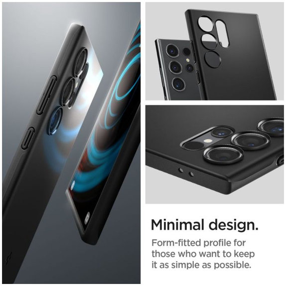 Spigen - Hülle Thin Fit für Samsung Galaxy S24 Ultra, schwarz