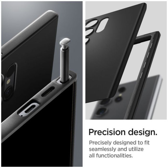 Spigen - Hülle Thin Fit für Samsung Galaxy S24 Ultra, schwarz