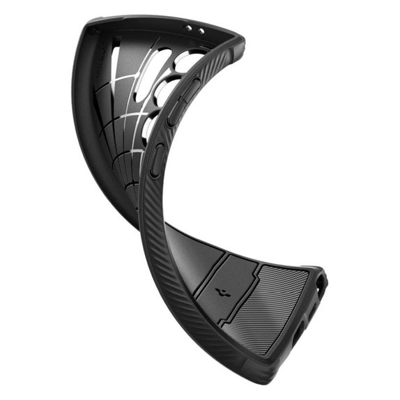 Spigen - Hülle Rugged Armor für Samsung Galaxy S24 Ultra, Matte Black