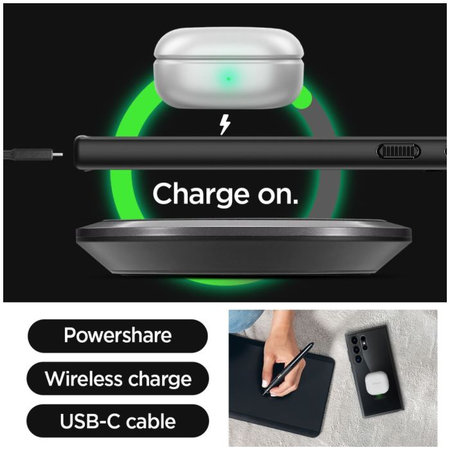 Spigen - Hülle Ultra Hybrid für Samsung Galaxy S24 Ultra, Matte Black