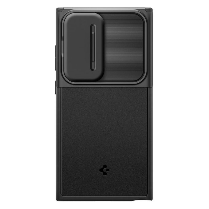 Spigen - Hülle Optik Armor für Samsung Galaxy S24 Ultra, schwarz