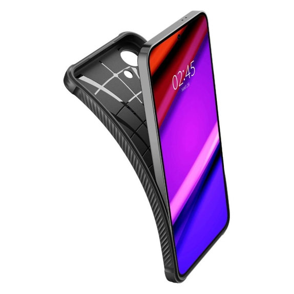 Spigen - Hülle Rugged Armor für Samsung Galaxy S24+, Matte Black